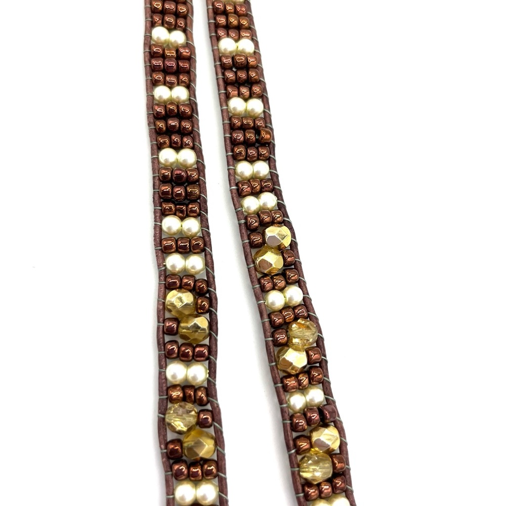 HAND CRAFTED Brown Leather Apple Watch Wrap - Picture 5 of 5